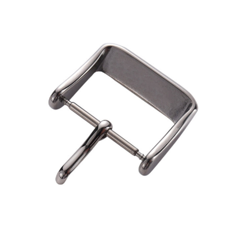 5pcs IP Plated Stainless Steel Pin Buckle Watch Accessories, Color: Silver 16mm - Watch Accessories & Parts by buy2fix | Online Shopping UK | buy2fix