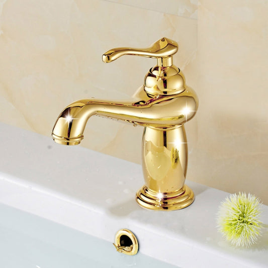 Hot And Cold Mixed Water Basin Imitation Water Faucet, Style: Short Model+Water Inlet Pipe - Faucets & Accessories by buy2fix | Online Shopping UK | buy2fix