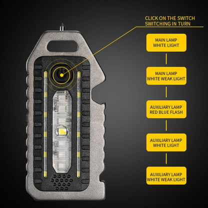 E-SMARTER W5135 Mini Keychain Strong Light Portable Flashlight(Tarnish) - Mini Flashlight by E-SMARTER | Online Shopping UK | buy2fix