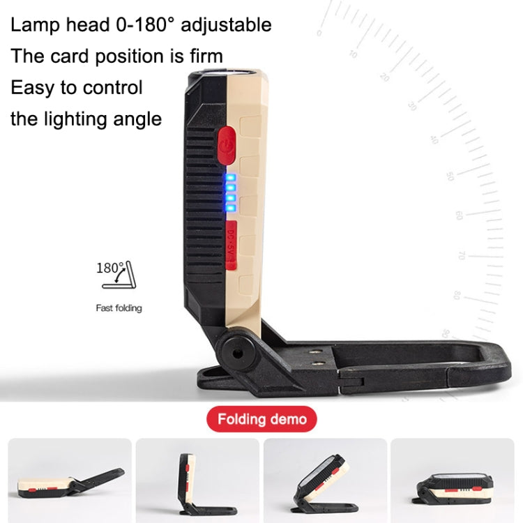 E-SMARTER COB Work Light USB Emergency Flashlight Maintenance Lamp, Style: W599A 10 Hole - Camping Lighting by E-SMARTER | Online Shopping UK | buy2fix