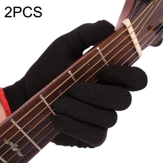 2PCS Beginner Press Nylon Wear -Resistant Anti -Slip Left Hand Guitar Exercise Glove,Size: Large - Stringed Instruments Accessories by buy2fix | Online Shopping UK | buy2fix