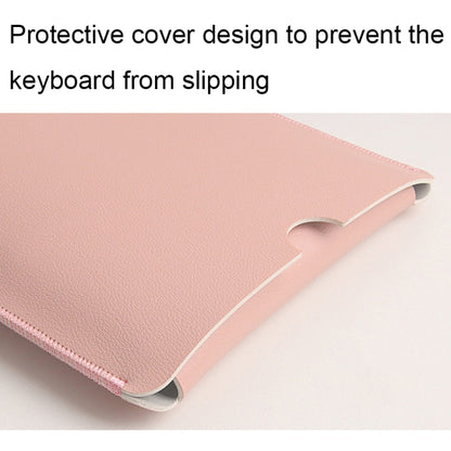 For Logitech K380 Leather Keyboard Thin and Lightweight Portable Liner Bag Waterproof Protective Cover(Light Apricot) - Other by buy2fix | Online Shopping UK | buy2fix