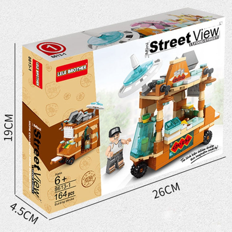 LELE BROTHER Children Assembling Mini City Street Scene Building Blocks, Style: 8613-3 Ice Cream - Building Blocks by LELE BROTHER | Online Shopping UK | buy2fix