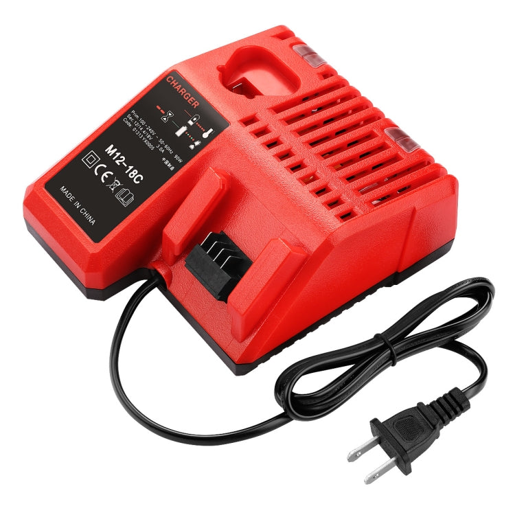 M12-18C For Milwaukee 18V Power Tools Battery Charger, Plug: EU - Electric Saws & Accessories by buy2fix | Online Shopping UK | buy2fix