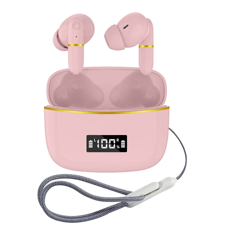 J2 Bluetooth Earphones With Digital Charging Compartment Wireless Charging In-Ear(Pink) - Bluetooth Earphone by buy2fix | Online Shopping UK | buy2fix