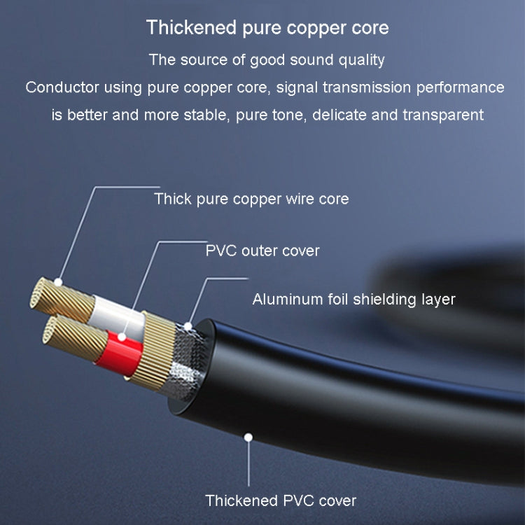 JINGHUA 3.5mm To Dual 6.5mm Audio Cable 1 In 2 Dual Channel Mixer Amplifier Audio Cable, Length: 1.5m - Aux Cable by JINGHUA | Online Shopping UK | buy2fix