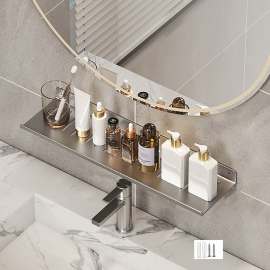 Faucet Rack Home Bathroom Vanity Shelf No Hole Storage Shelf, Length: 50cm (Gray) - Shelves by buy2fix | Online Shopping UK | buy2fix