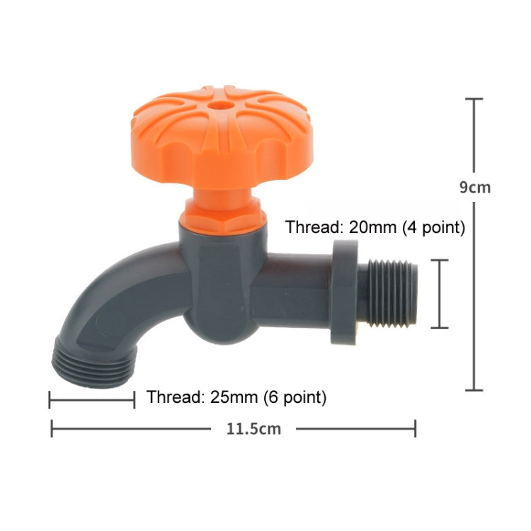 Outdoor Garden Connector Courtyard Valve Switch Faucet, Specification: With 6 Point Pacifier+Double Thread - Watering & Irrigation by buy2fix | Online Shopping UK | buy2fix