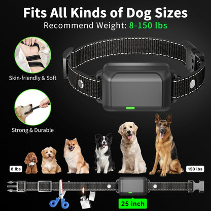 Color Screen Remote Control Pet Electric Shock Circular Dog Trainer(Black) - Training Aids by buy2fix | Online Shopping UK | buy2fix
