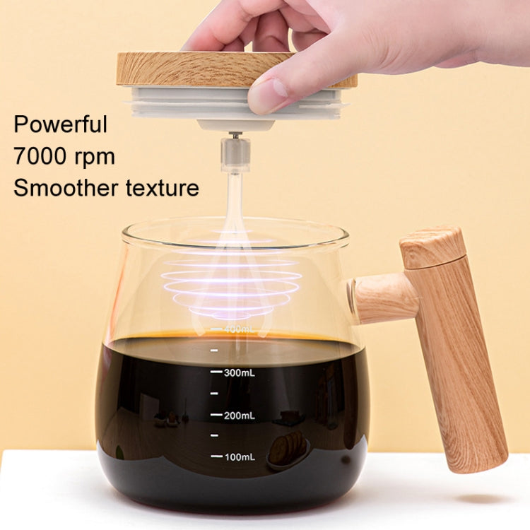 400ml Automatic Stirring Mug Maple Electric Coffee Cup, Style: Battery Transparent Cup - Vacuum Thermoses & Cups by buy2fix | Online Shopping UK | buy2fix