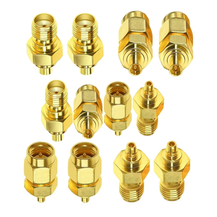 4pcs /Set SMA To MMCX Coaxial Adapter Kit Brass Coaxial Connector RF Antenna Adapter - DVB-T & Simulation Antenna by buy2fix | Online Shopping UK | buy2fix