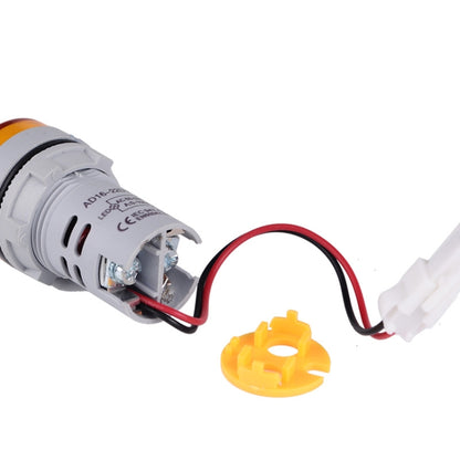 SINOTIMER ST16VA Round 22mm LED Digital Display AC Voltage Current Indicator AC 60-500V 0-100A(01 Red) - Current & Voltage Tester by SINOTIMER | Online Shopping UK | buy2fix
