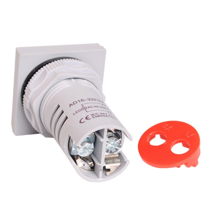 SINOTIMER ST17V AC Voltage Signal Indicator 22mm Square LED Digital Display Voltage Head AC 60-500V(01 Red) - Current & Voltage Tester by SINOTIMER | Online Shopping UK | buy2fix