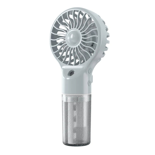 USB Rechargeable Handheld Misting Fan Portable Hydration Electrical Fan(Grey) - Electric Fans by buy2fix | Online Shopping UK | buy2fix