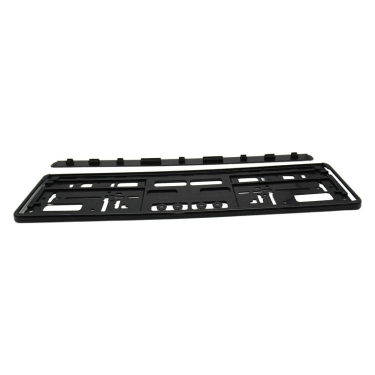 European Standard Single-strip Plastic License Plate Frame, Specification: Carbon Pattern - License Plate Covers & Frames by buy2fix | Online Shopping UK | buy2fix