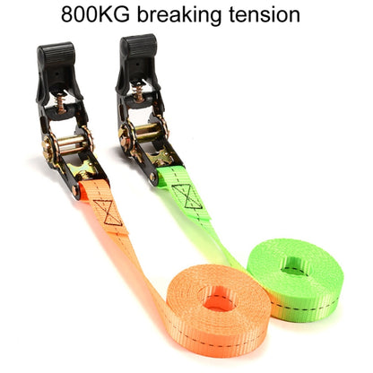 Motorcycle Ratchet Tensioner Cargo Bundling And Luggage Fixing Straps, Specification: Fluorescent Green 1.5m - Towing Bars by buy2fix | Online Shopping UK | buy2fix