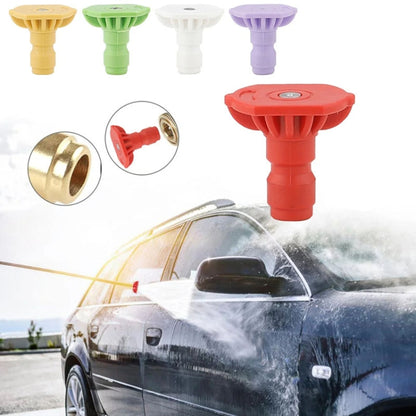 High-pressure Car Washer Nozzle Fan-shaped 1/4 Quick Plug Connector Water Rifle Parts, Specification: 40 Degree (1.1 Nozzle) - Car Washer & Accessories by buy2fix | Online Shopping UK | buy2fix