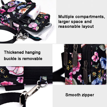 Printed Crossbody Mobile Phone Bag Mini Wallet With Arm Band, Style: Aquarius - Single-shoulder Bags by buy2fix | Online Shopping UK | buy2fix