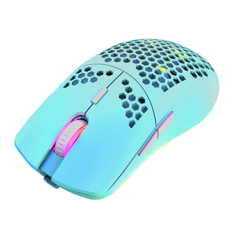 XUNSVFOX XYH80 Hollow Hole Rechargeable Wireless Gaming Mouse RGB Light Computer Office Mouse(Blue) - Wireless Mice by XUNSVFOX | Online Shopping UK | buy2fix