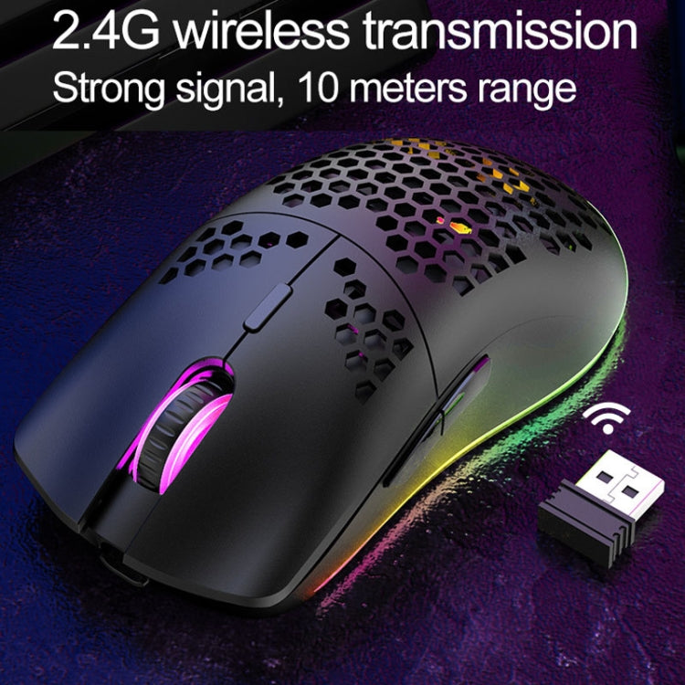 XUNSVFOX XYH80 Hollow Hole Rechargeable Wireless Gaming Mouse RGB Light Computer Office Mouse(Blue) - Wireless Mice by XUNSVFOX | Online Shopping UK | buy2fix