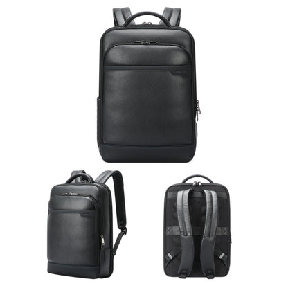 Bopai 61-122391 Large-capacity First-layer Cowhide Business Laptop Backpack With USB+Type-C Port(Black) - Backpack by Bopai | Online Shopping UK | buy2fix