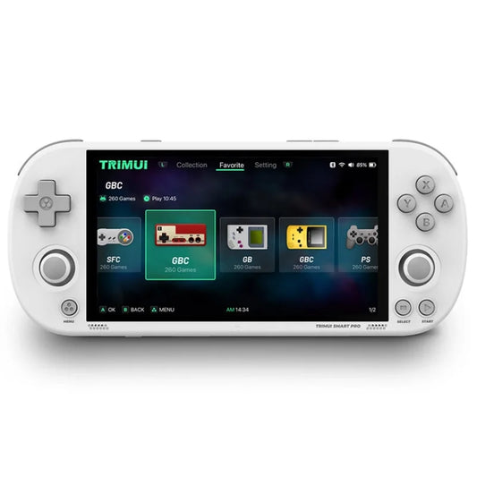 Trimui Smart Pro 4.96 Inch IPS Screen Handheld Game Console Open Source Linux System 256G(White) - Pocket Console by Trimui | Online Shopping UK | buy2fix