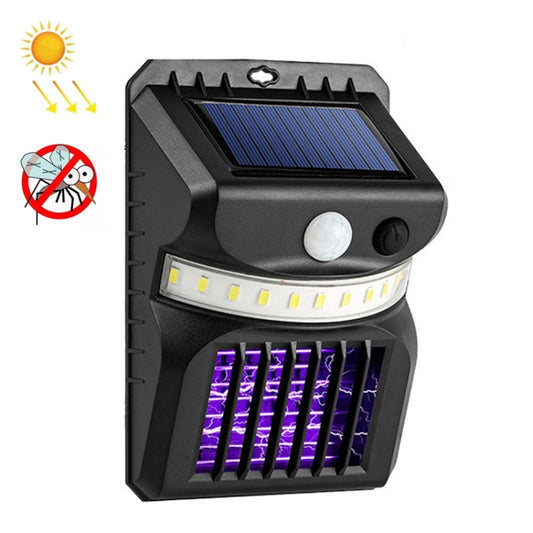 E-SMARTER W792 LED Solar Wall Light With Purple Light Mosquito Control Function Human Intelligent Sensor Outdoor Garden Lamp, Specification: White Light - Solar Lights by E-SMARTER | Online Shopping UK | buy2fix