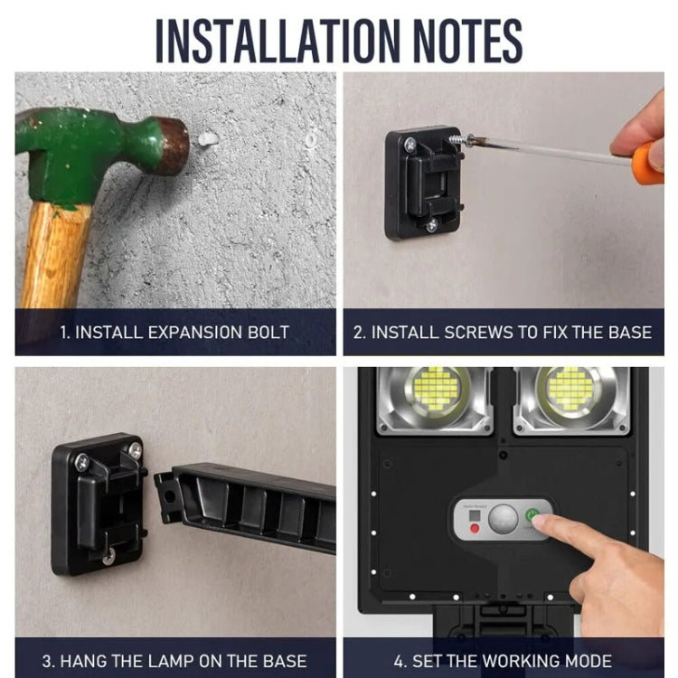 E-SMARTER W778B LED Solar Garden Light Sensing Lamp With Remote Control - Solar Lights by E-SMARTER | Online Shopping UK | buy2fix