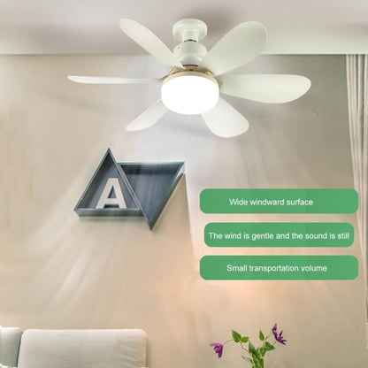 Home Small Fan Light E27 Snail Mouth Suspension Fan Lamp, Size: 420x205mm 30W Matcha Green(Remote Control Without Base) - Electric Fans by buy2fix | Online Shopping UK | buy2fix