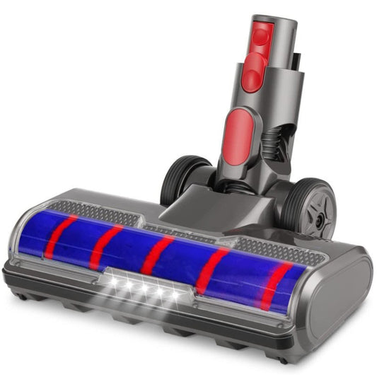 For Dyson V7 V8 V10 V11 Vacuum Cleaner Motor Head Soft Bristle Roller Brush With Light - For Dyson Accessories by buy2fix | Online Shopping UK | buy2fix