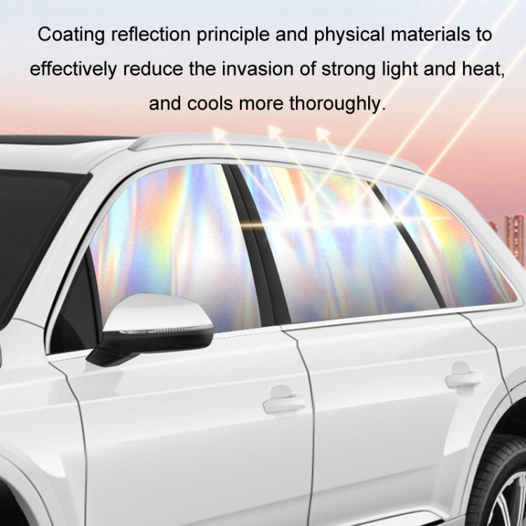 Colorful Titanium Silver Magnetic Car Sun Protection Sunshade Curtain(Passenger Seat) - Window Foils & Solar Protection by buy2fix | Online Shopping UK | buy2fix
