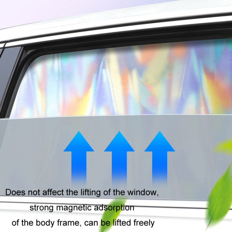 Colorful Titanium Silver Magnetic Car Sun Protection Sunshade Curtain(Passenger Seat) - Window Foils & Solar Protection by buy2fix | Online Shopping UK | buy2fix