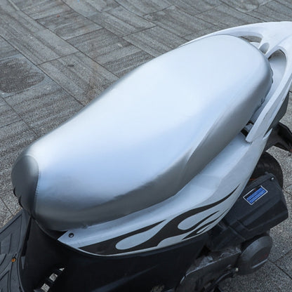 Electric Bike Waterproof Summer Sun Protection Seat Cushion Protective Cover(Silver) - Seat Covers by buy2fix | Online Shopping UK | buy2fix