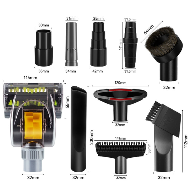 10 In 1 Universal Vacuum Attachments 32mm Nozzle Adapter Accessories Cleaning Kit - Other Accessories by buy2fix | Online Shopping UK | buy2fix