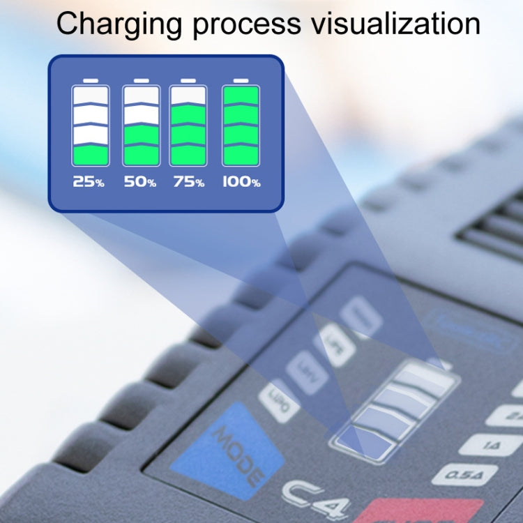 ToolkitRC C4 50W Drones Simple Li-Po Battery Balance Charger(EU Plug) - Charger by ToolkitRC | Online Shopping UK | buy2fix