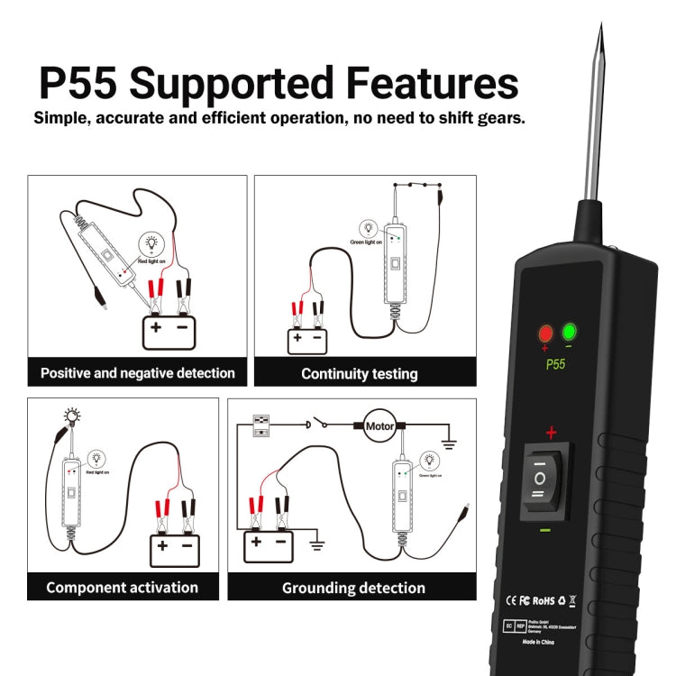 Automotive Electrical Circuit Tester System Short Circuit Tracking Positioning Diagnostic Instrument(P55) - Code Readers & Scan Tools by buy2fix | Online Shopping UK | buy2fix