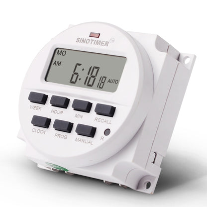 SINOTIMER TM618N-2 220V 7 Days Weekly Programmable Digital Electronic Timer Switch - Switch by SINOTIMER | Online Shopping UK | buy2fix