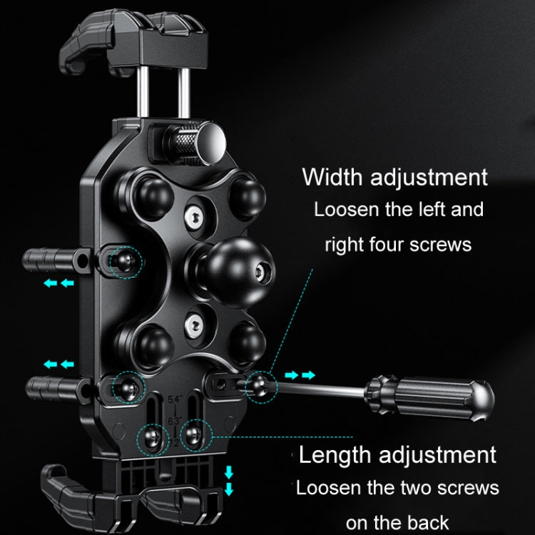 Kewig Motorcycle Octopus Holder Anti-Theft Motorcycle Cell Phone Mounts, Model: M26-C5 - Holder by Kewig | Online Shopping UK | buy2fix