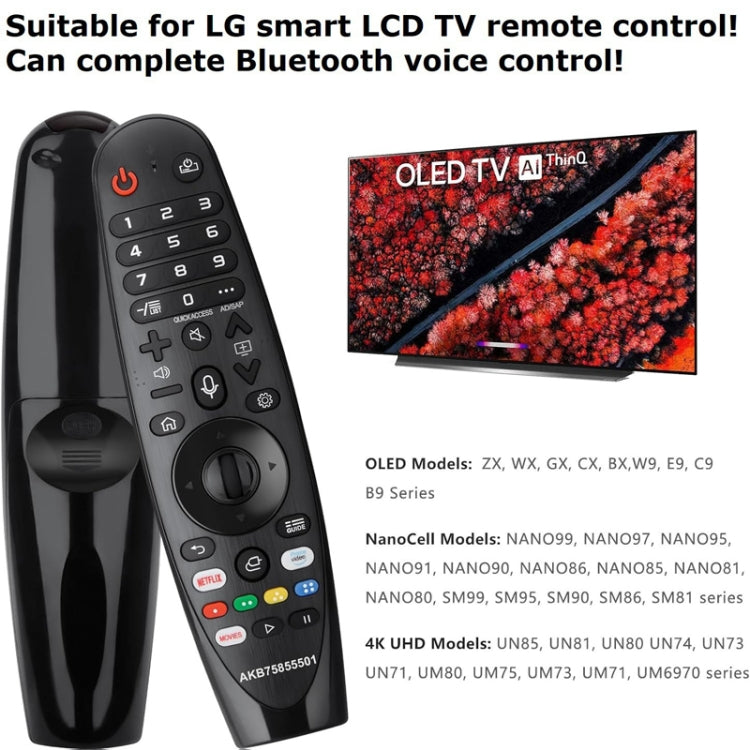 For LG TV Bluetooth Handheld Infrared Voice Multi-Function Remote Control(AKB75855501) - TV by buy2fix | Online Shopping UK | buy2fix