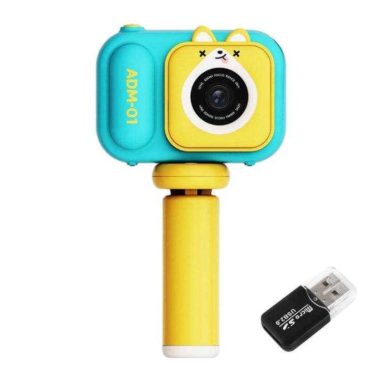 2.4 Inch IPS Screen 48MP Dual Lens Kids Digital Camera Mini Video Camera With 64G TF Card Blue Fox - Children Cameras by buy2fix | Online Shopping UK | buy2fix