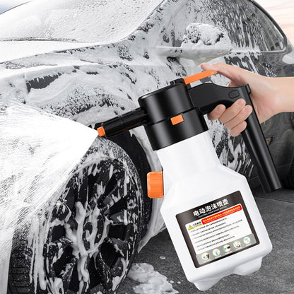 2L Car Wash Electric Foam Sprayer Rechargeable Pressurized PA Pot Electric Booster Sprayer(White) - Car washing supplies by buy2fix | Online Shopping UK | buy2fix