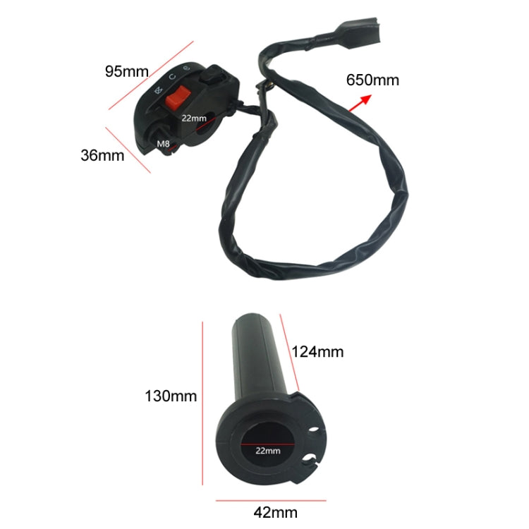 For Kawasaki Motorcycle Combination Handlebar Start Stop Switch - Electrical System by buy2fix | Online Shopping UK | buy2fix