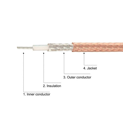 30cm RF Coaxial Cable BNC Male To SMB Female RG316 Adapter Extension Cable - Connectors by buy2fix | Online Shopping UK | buy2fix