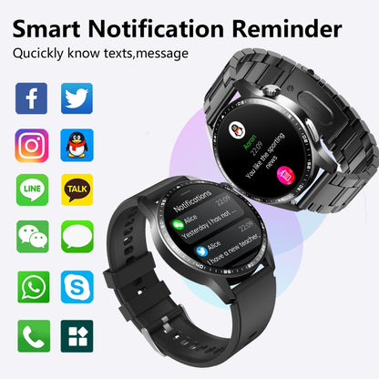 F400  1.55 Inch Screen Smart Watch Support ECG/ Blood Oxygen / Blood Sugar / 150+ Sports Mode, Color: Black Gray Silicone - Smart Watches by buy2fix | Online Shopping UK | buy2fix