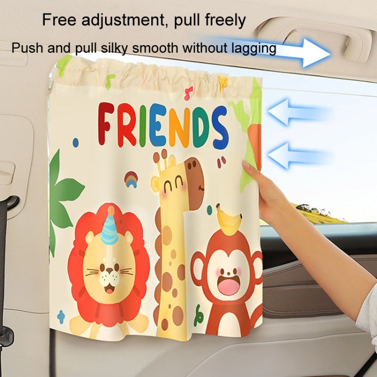 Suction Cup Car Sunshade Children Rear Side Window Insulation Sunscreen Cartoon Car Curtain, Style: Hat Bear - Window Foils & Solar Protection by buy2fix | Online Shopping UK | buy2fix