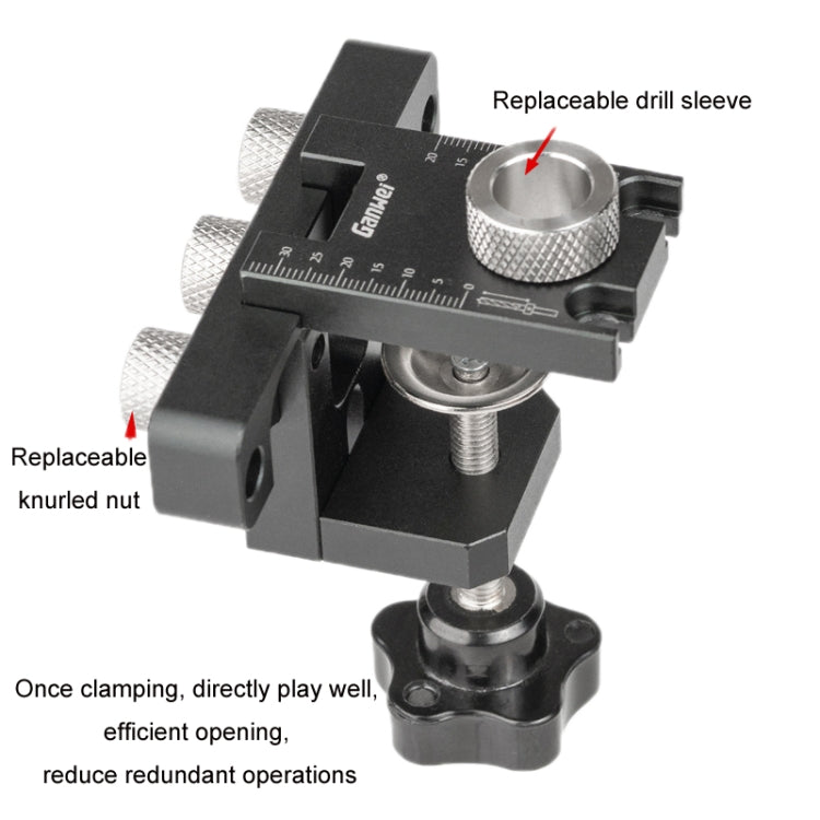 Ganwei 3 in 1 Mini Woodworking Positioning Punch Embedded Parts, Model: MG0-001-0048-B - Others by Ganwei | Online Shopping UK | buy2fix