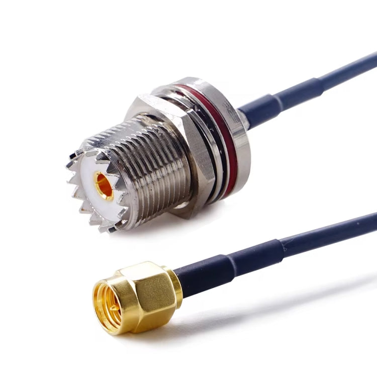 50cm SMA Male To SO239 UHF Female Coaxial RF Cable RG174 Coaxial Connector - Connectors by buy2fix | Online Shopping UK | buy2fix