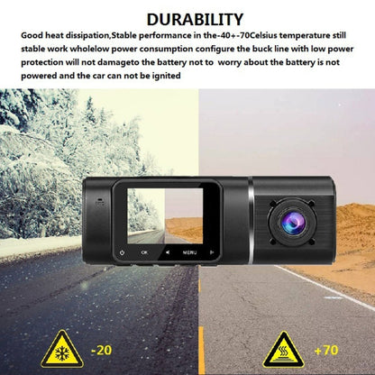 Dual Recording Front 1080+Internal 1080 HD Car Recorder - Car DVRs by buy2fix | Online Shopping UK | buy2fix