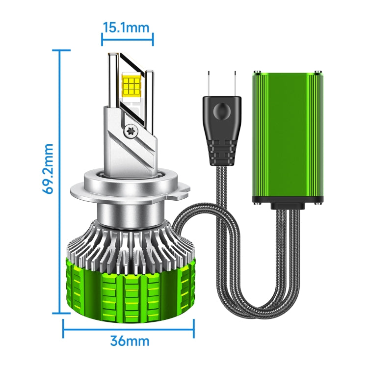 100W LED Double Copper Tube Aluminum Alloy Waterproof Car Headlight, Bulb: H4 - LED Headlamps by buy2fix | Online Shopping UK | buy2fix