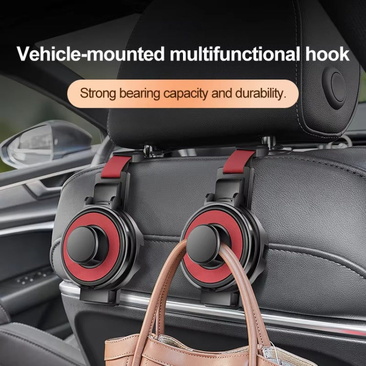 3 In 1 Car Seat Back Hanger for Cup and Phone Vehicle Seat Headrest Hooks(Beige) - Auto Fastener & Clips by buy2fix | Online Shopping UK | buy2fix